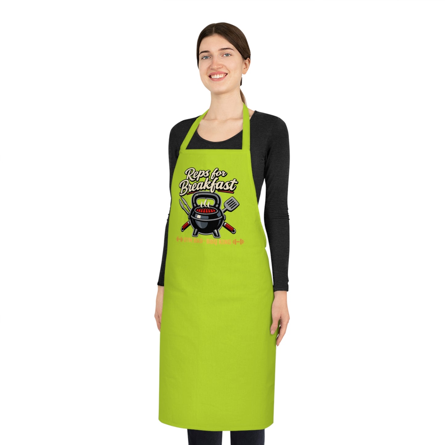 Reps for Breakfast Apron | Funny Gym Dad BBQ Kitchen Gift UK