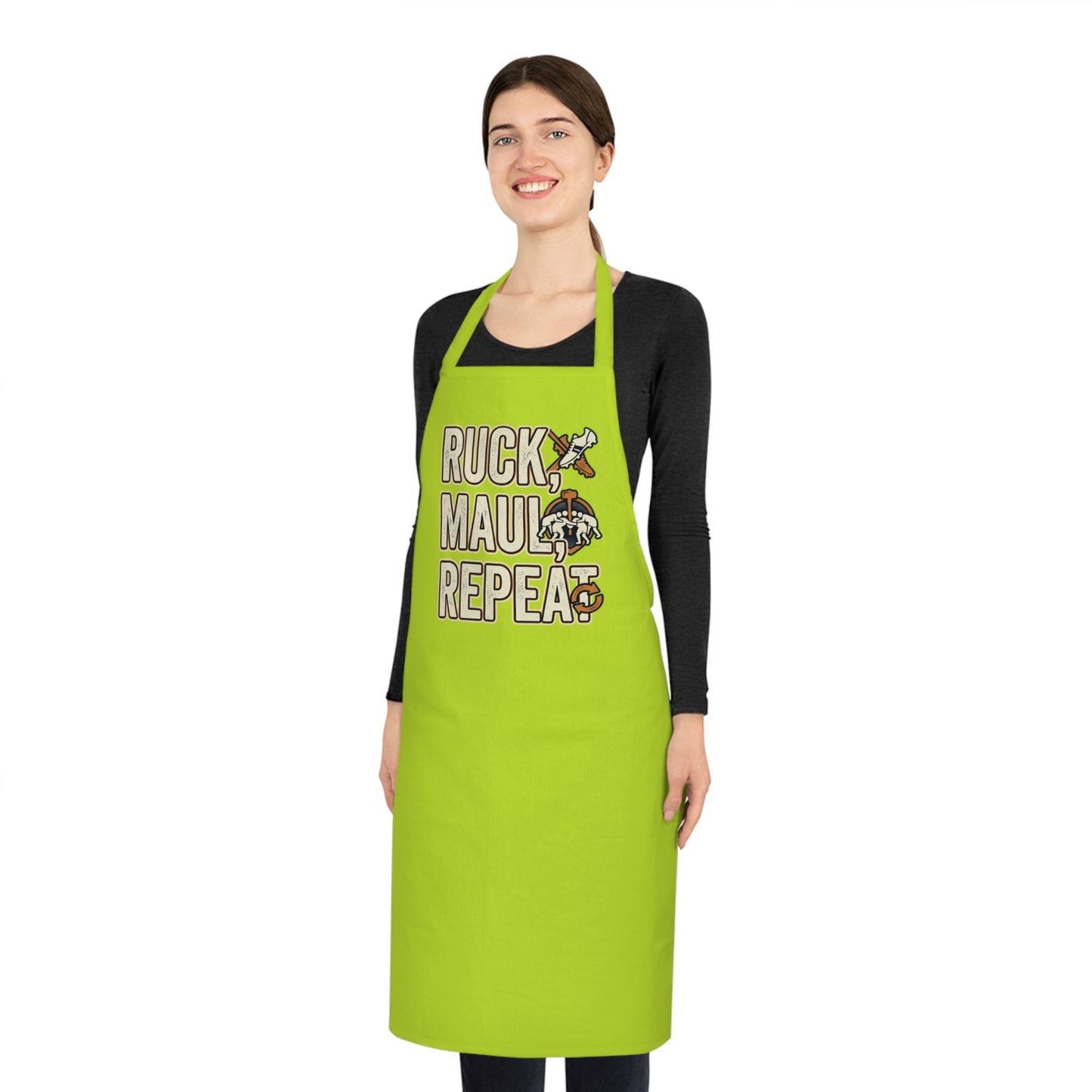 Ruck Maul Repeat Rugby Apron | BBQ Cooking Gift for Fans