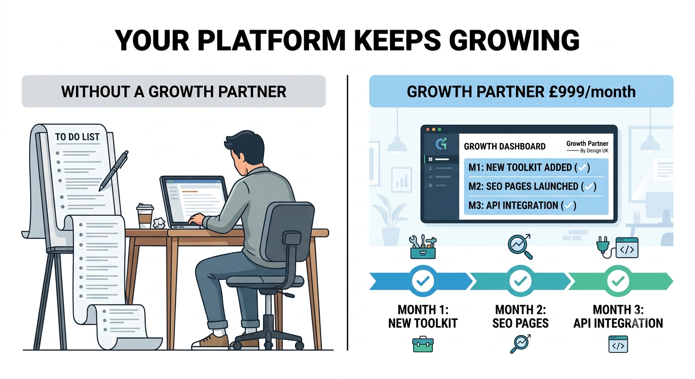 Growth Partner — £999/month │ UK Based Developer │ By Design UK
