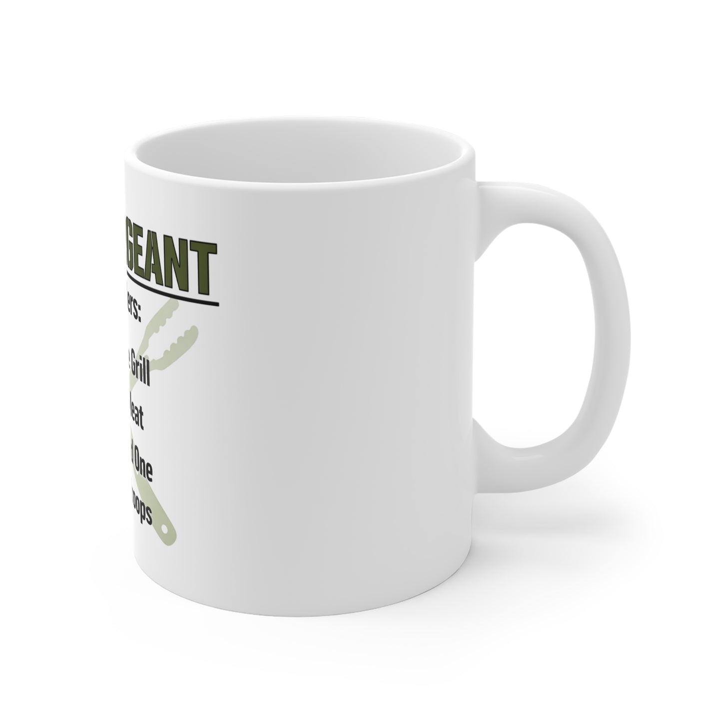 Grill Sergeant Mug - Funny Dad BBQ Gift for Father's Day