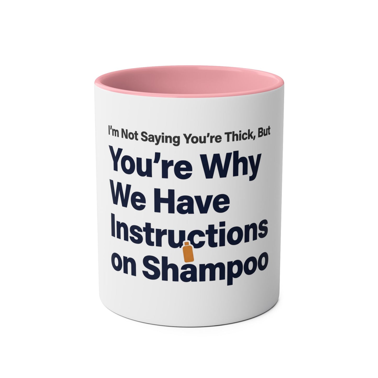 Thick Coworker Shampoo Instructions Mug | Funny Office Gift