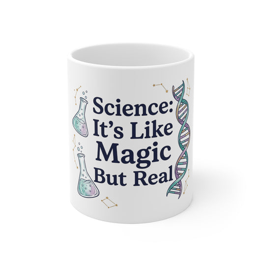 Science Like Magic But Real Mug | Funny Geek Gift for Scientists