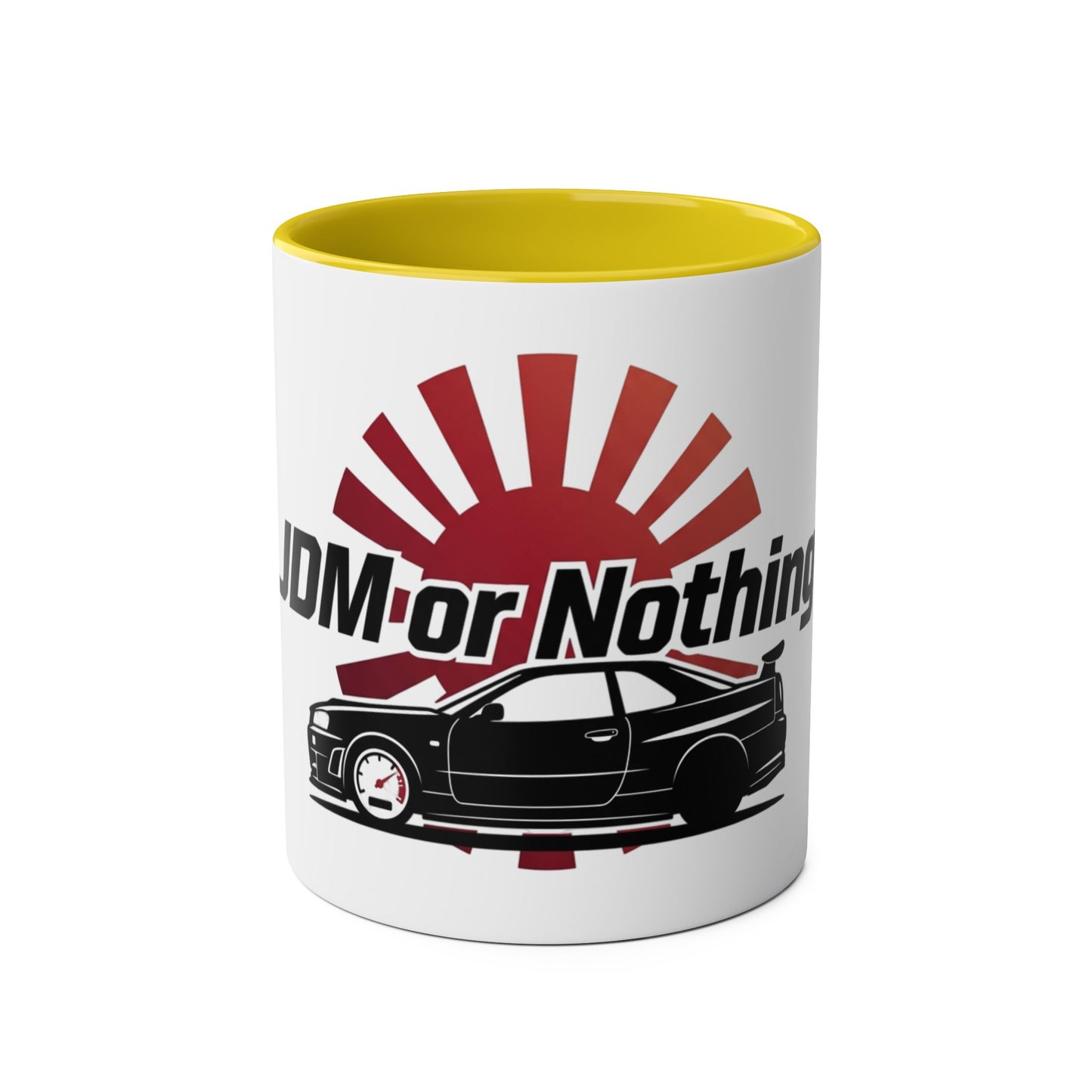JDM or Nothing GT-R Skyline Two Tone Mug | Rising Sun Car Gift