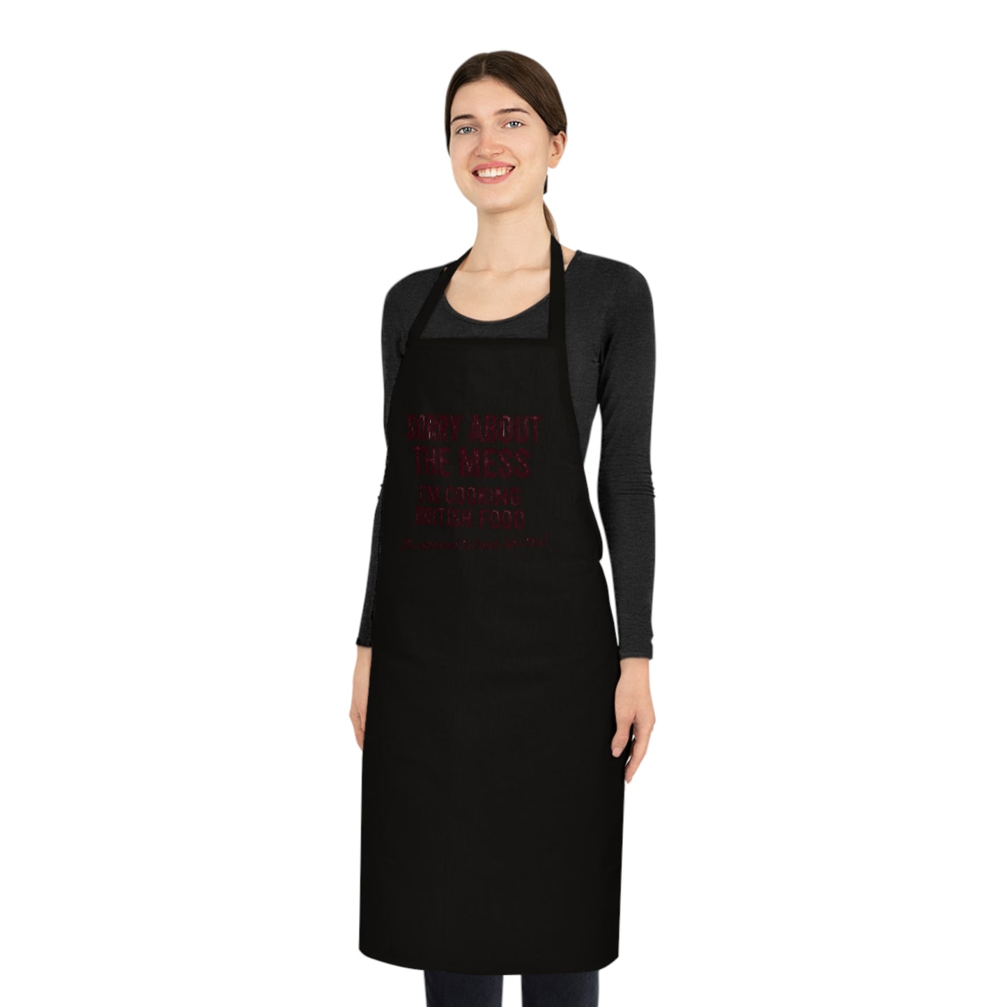 Sorry About The Mess Apron | Funny British Kitchen Gift