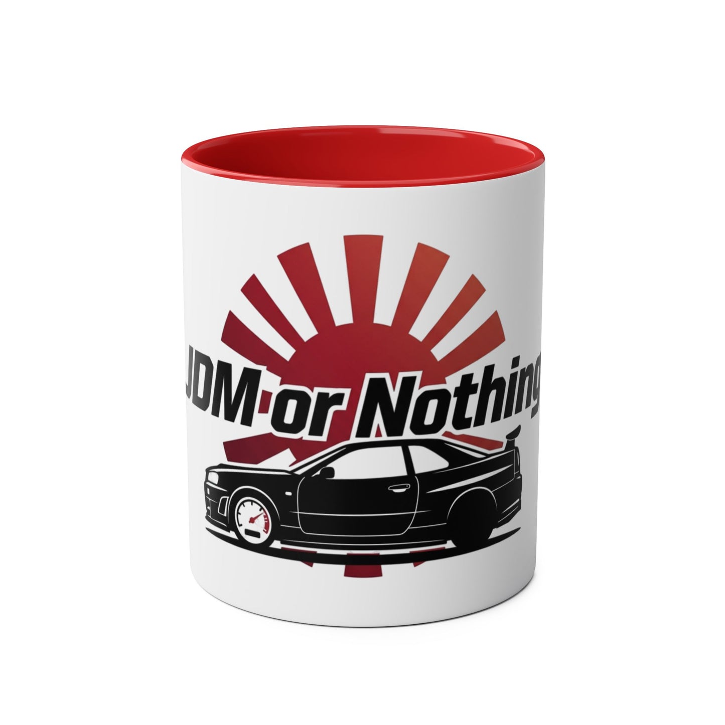 JDM or Nothing GT-R Skyline Two Tone Mug | Rising Sun Car Gift