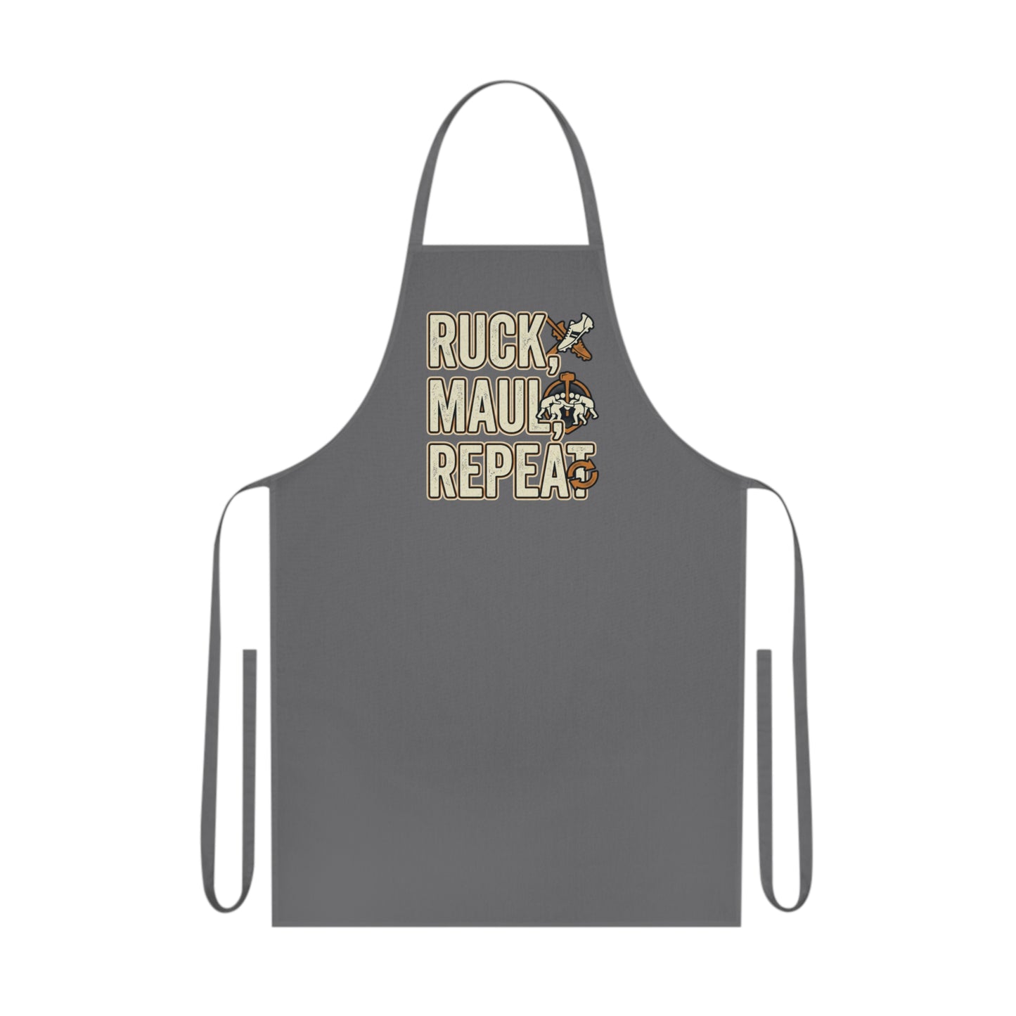 Ruck Maul Repeat Rugby Apron | BBQ Cooking Gift for Fans