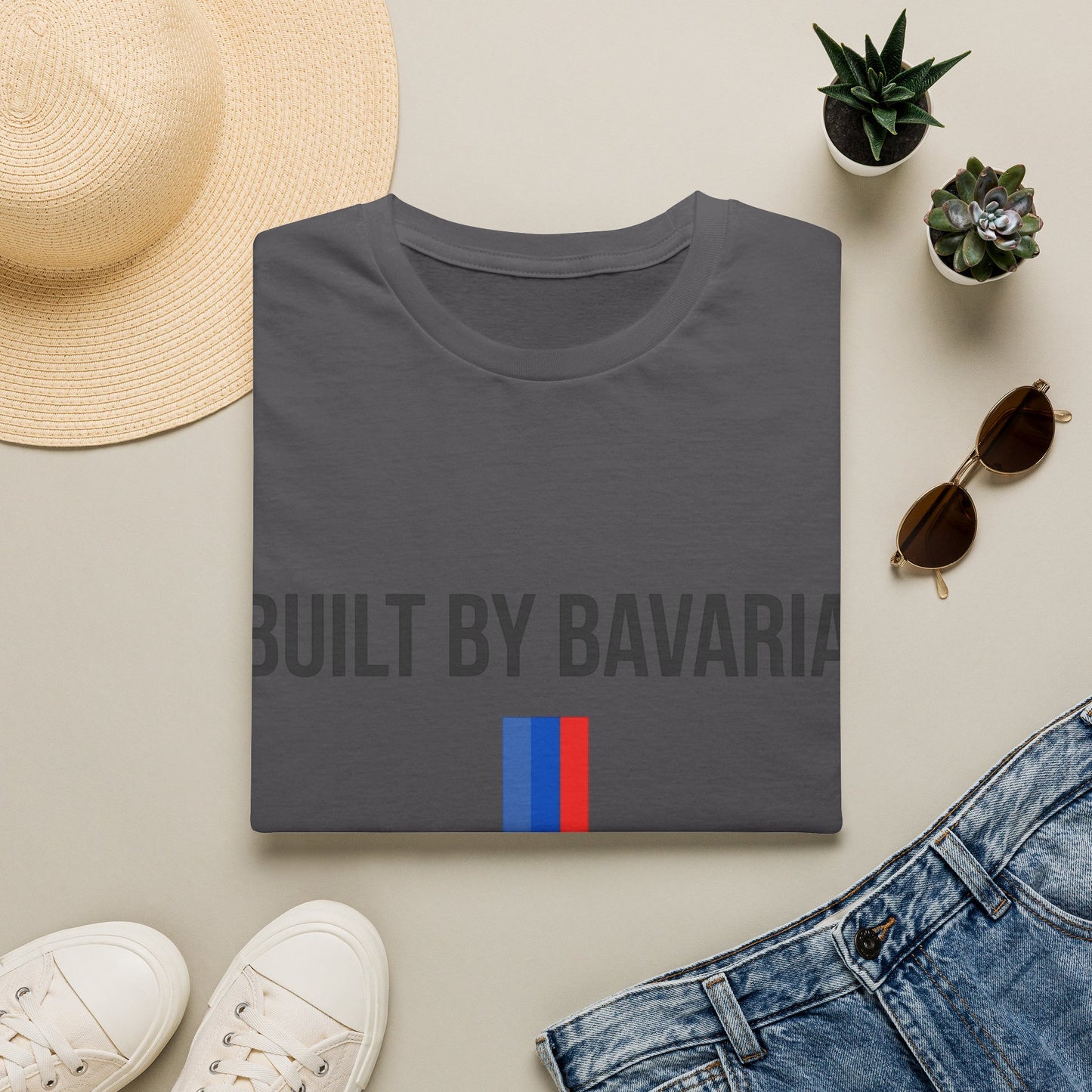 Built by Bavaria Driven by Britain Postcode T-Shirt