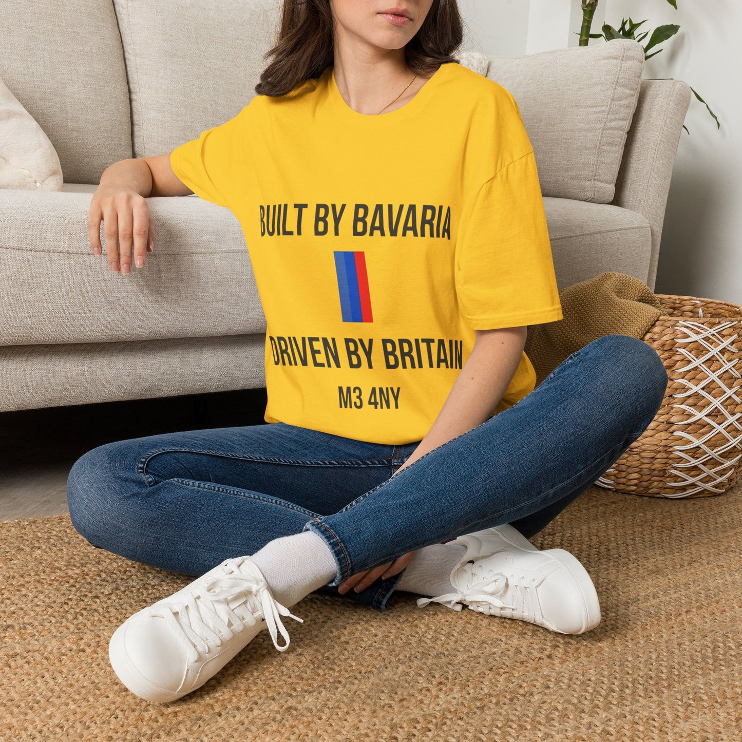 Built by Bavaria Driven by Britain Postcode T-Shirt