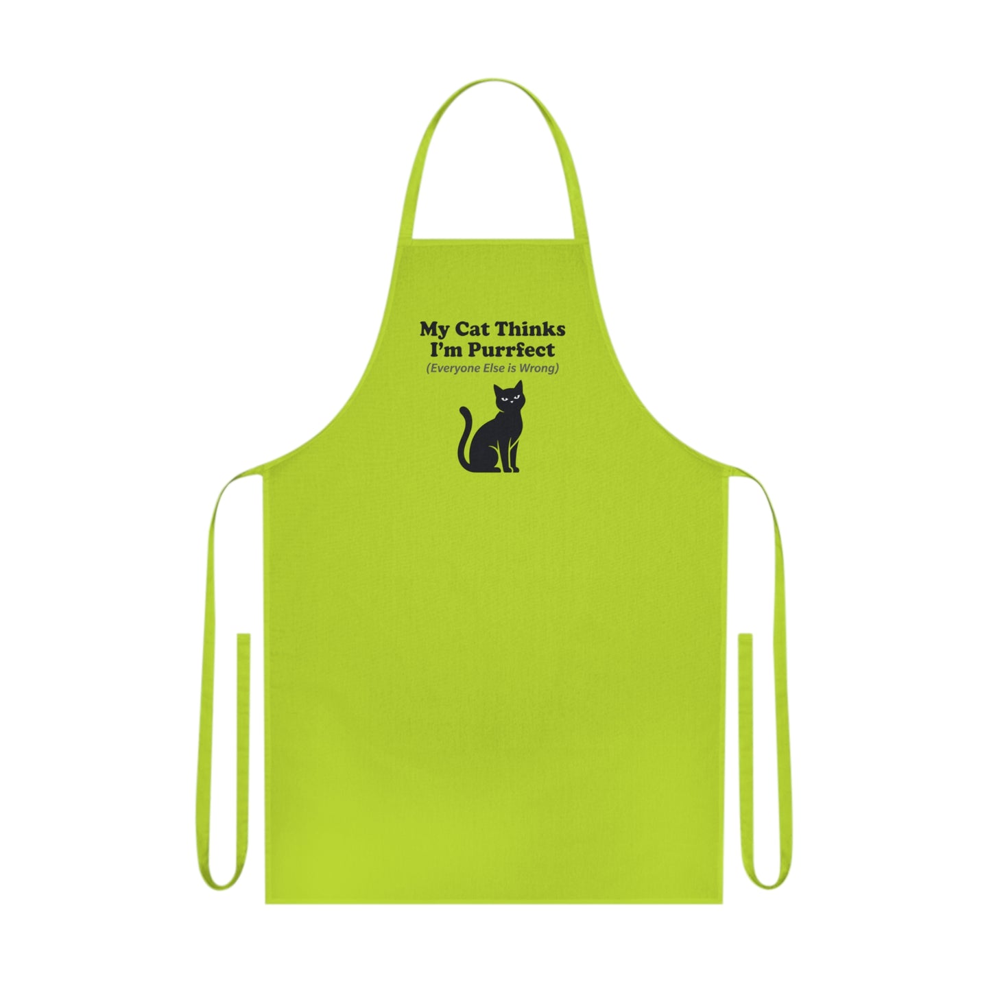 My Cat Thinks I'm Purrfect Apron - Funny Cat Owner Kitchen Apron UK