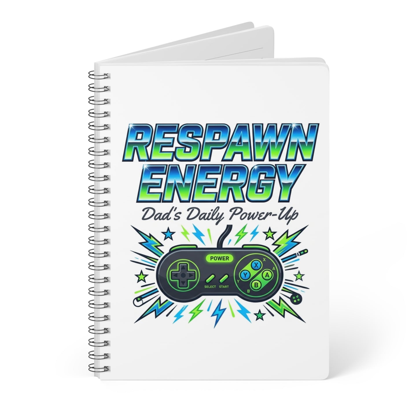 Respawn Energy Gamer Dad Notebook | Gaming Father's Day Gift