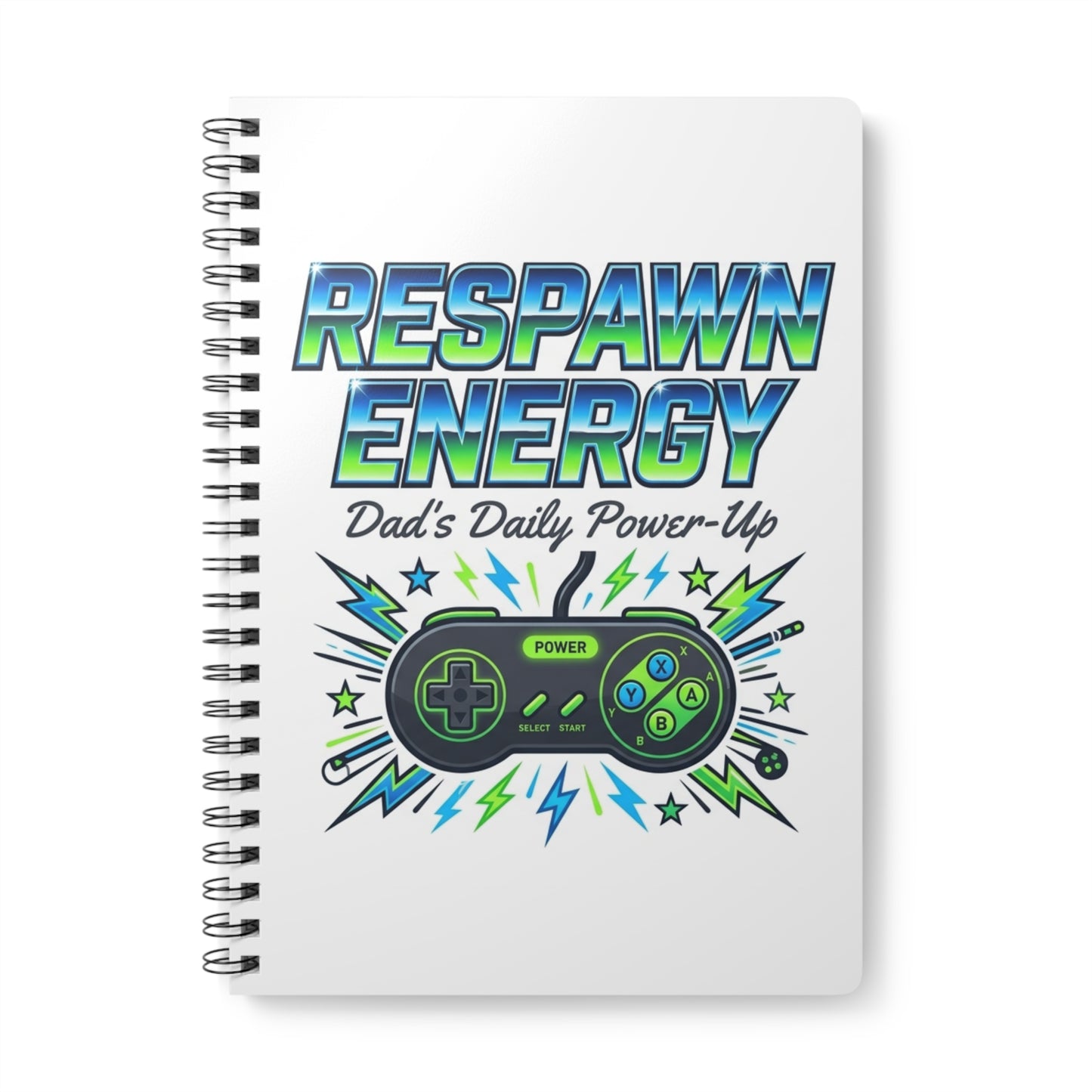 Respawn Energy Gamer Dad Notebook | Gaming Father's Day Gift