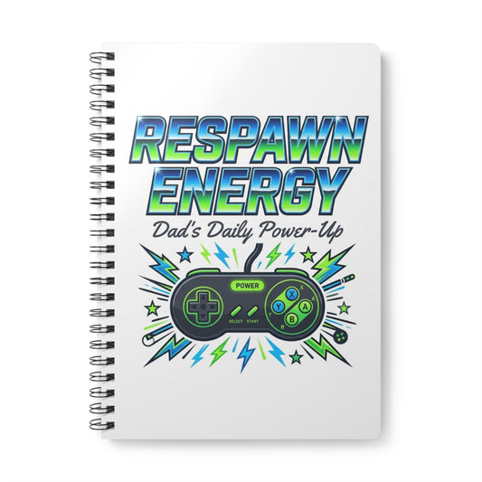 Respawn Energy Gamer Dad Notebook | Gaming Father's Day Gift