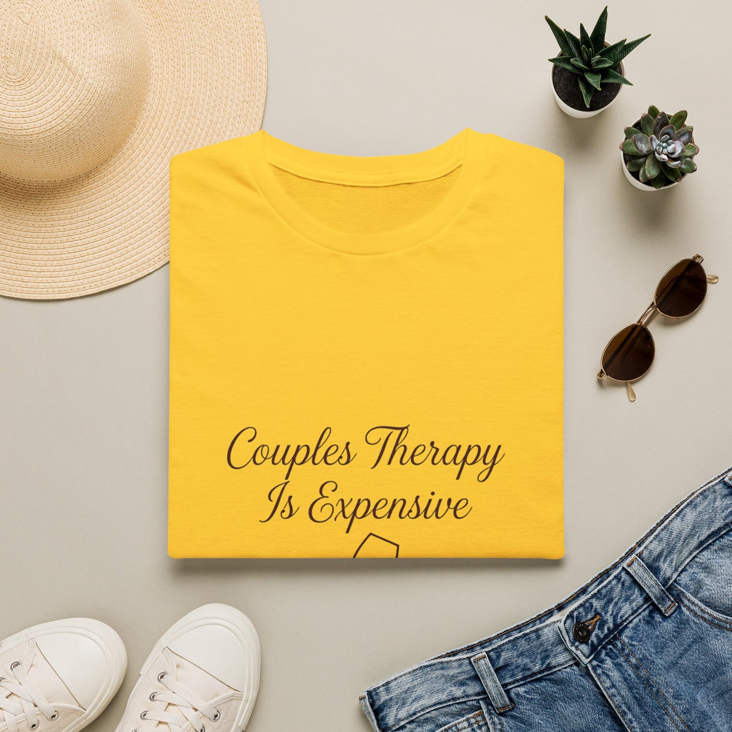 Couples Therapy Wine Lover T-Shirt | Funny Relationship Gift UK