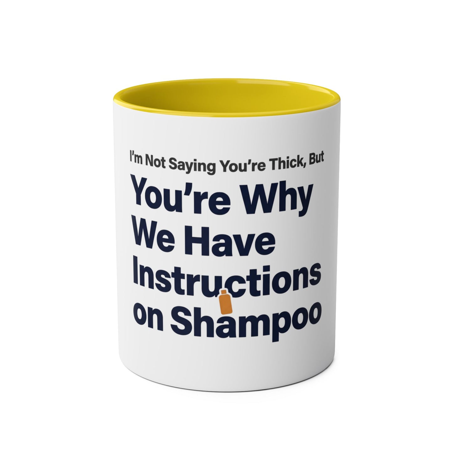 Thick Coworker Shampoo Instructions Mug | Funny Office Gift