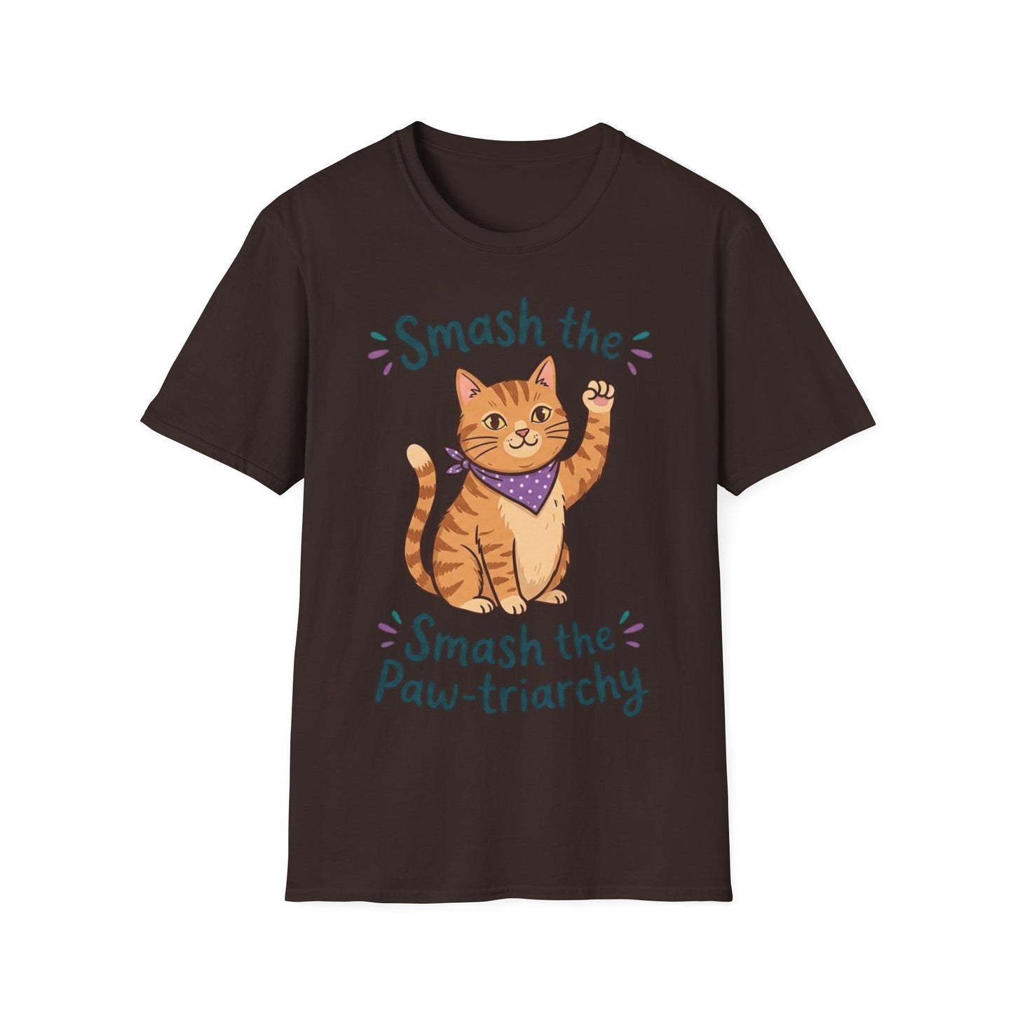 Smash the Paw-triarchy Cat Feminist T-Shirt | Funny Activist Tee