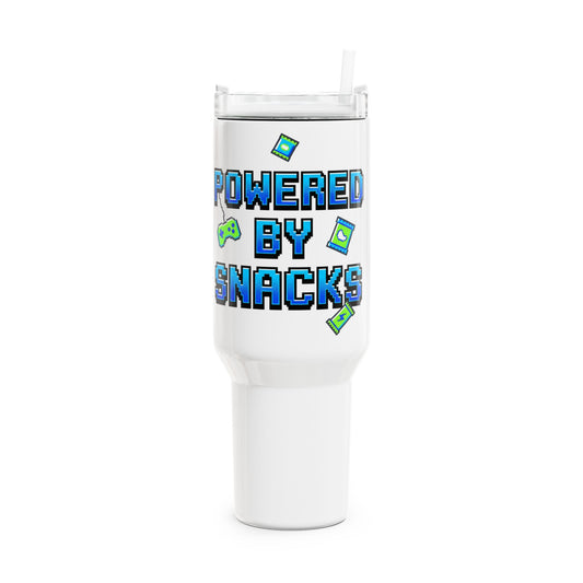 Powered By Snacks Gaming Tumbler | Gamer Gift UK