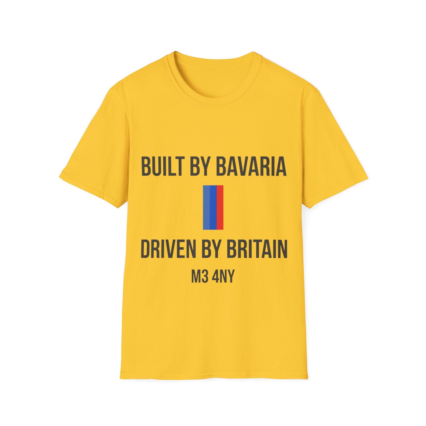 Built by Bavaria Driven by Britain Postcode T-Shirt