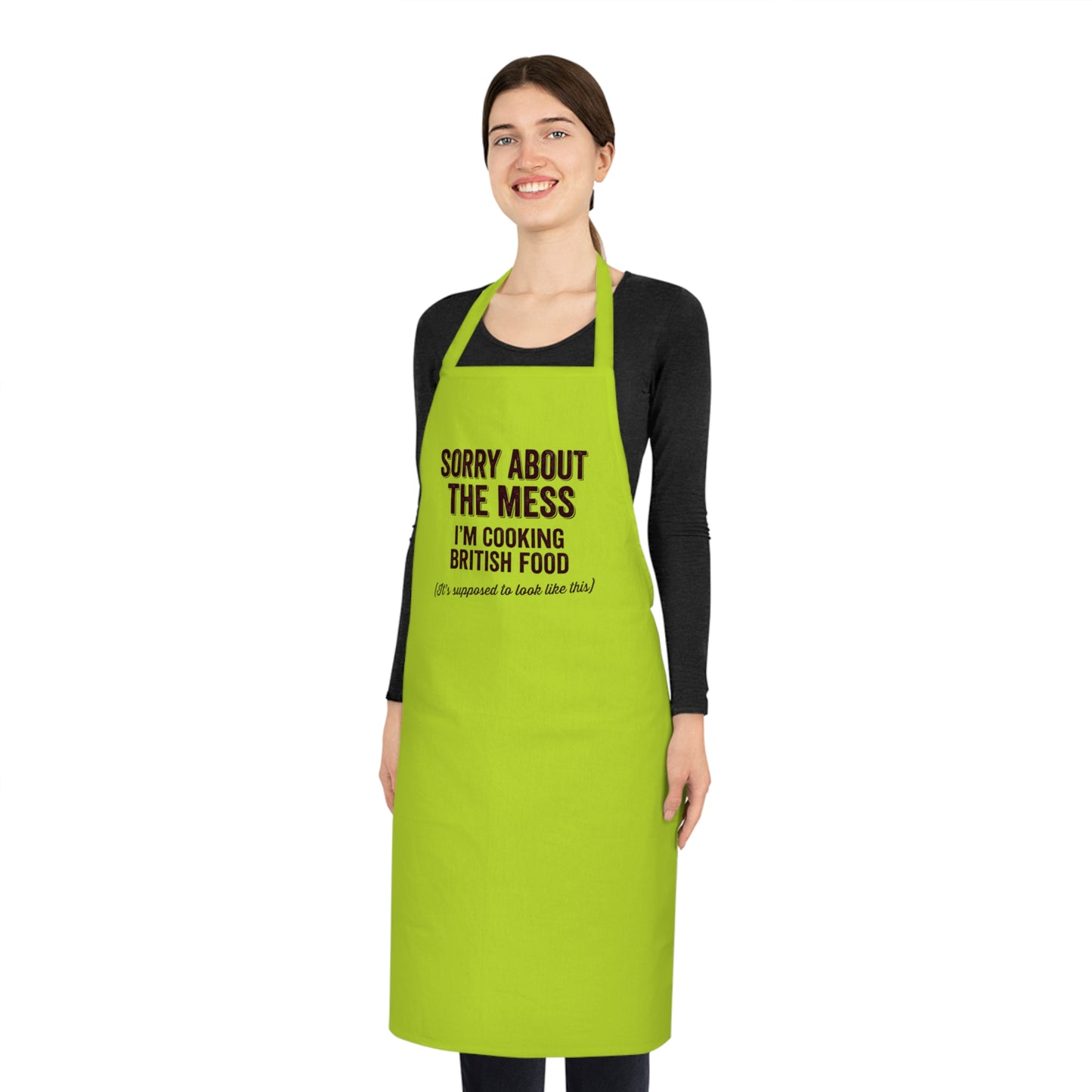 Sorry About The Mess Apron | Funny British Kitchen Gift