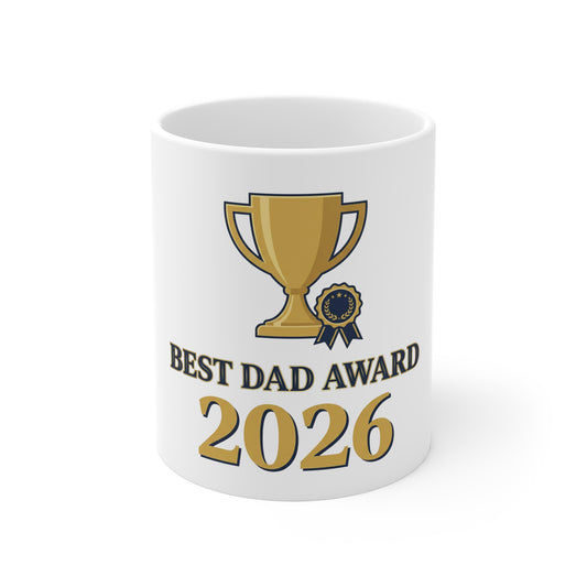 Best Dad Award 2026 Mug | Father's Day Gift UK | Funny