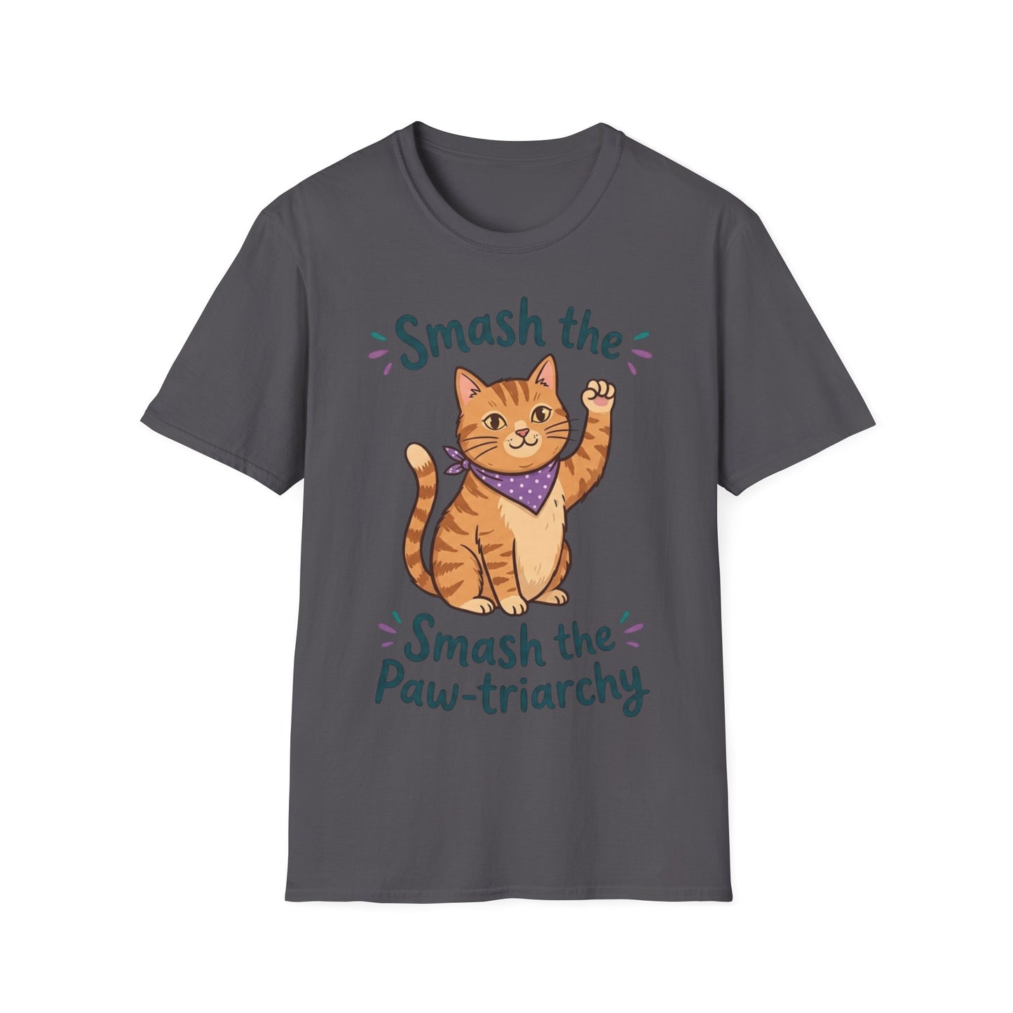 Smash the Paw-triarchy Cat Feminist T-Shirt | Funny Activist Tee