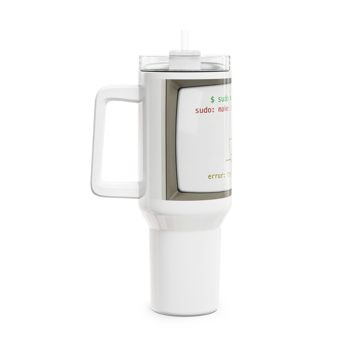 Sudo Make Me Tea Tumbler | Funny Programmer Gift | Geek Humour