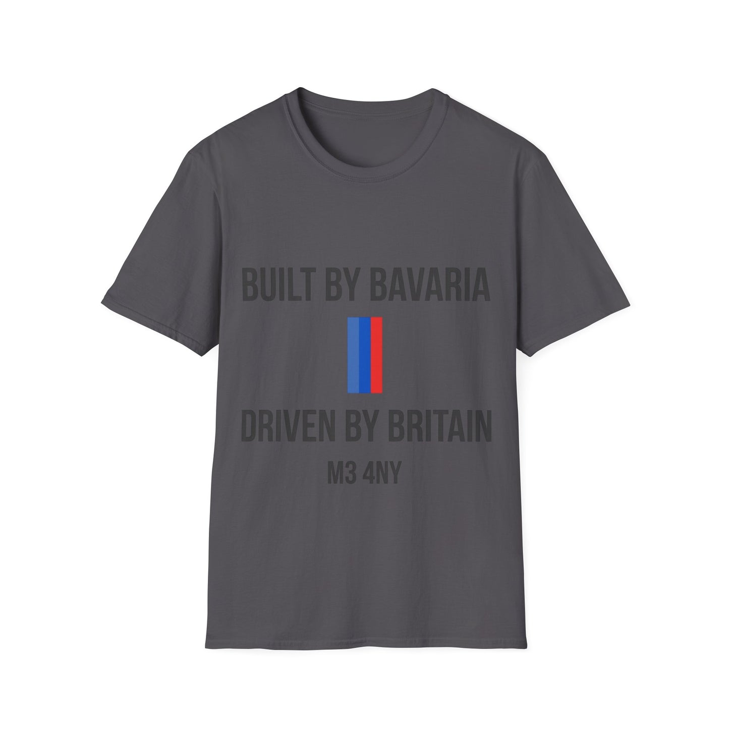 Built by Bavaria Driven by Britain Postcode T-Shirt