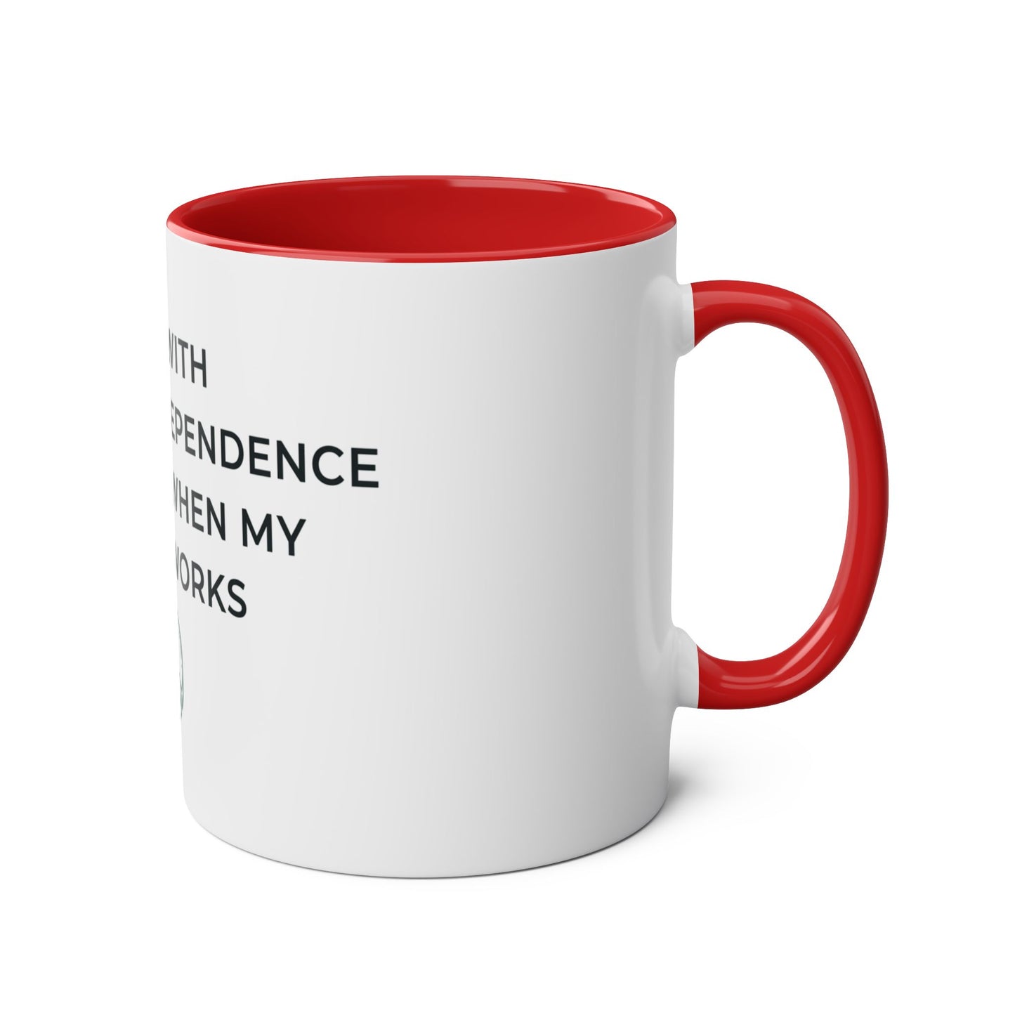 Financial Independence Flirt Mug | Budget Anxiety Humour Gift