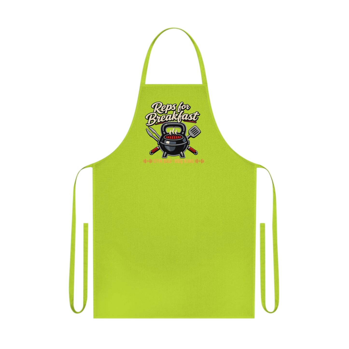 Reps for Breakfast Apron | Funny Gym Dad BBQ Kitchen Gift UK