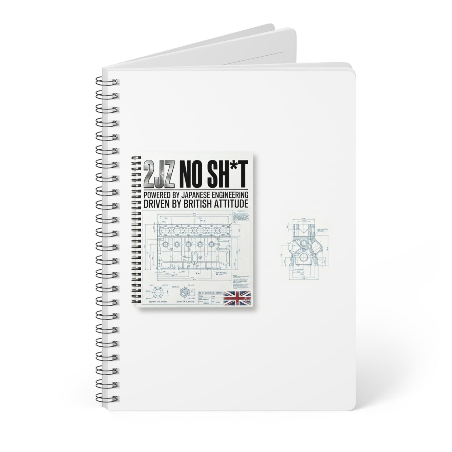 2JZ No Sh*t Japanese Engineering Notebook | JDM Tuner Gift