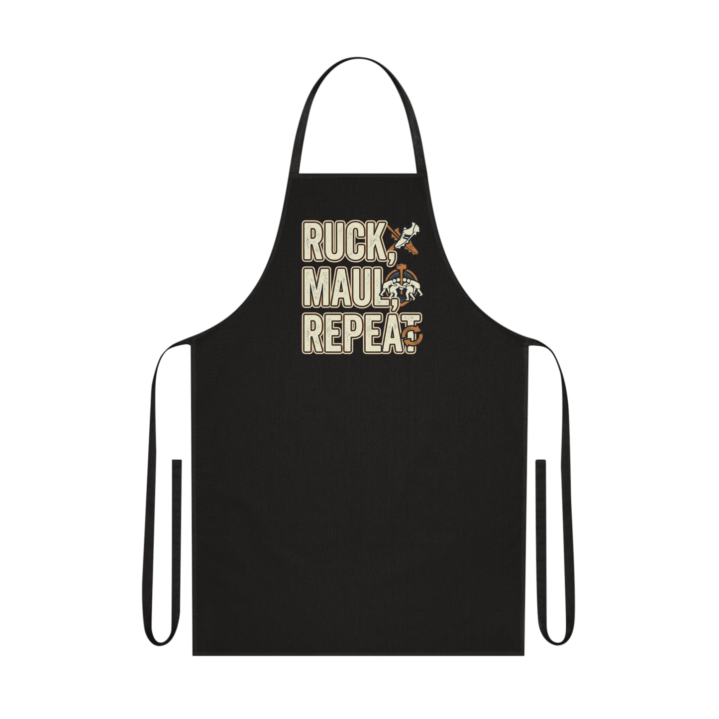 Ruck Maul Repeat Rugby Apron | BBQ Cooking Gift for Fans