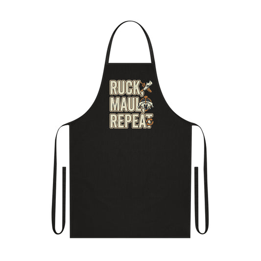 Ruck Maul Repeat Rugby Apron | BBQ Cooking Gift for Fans