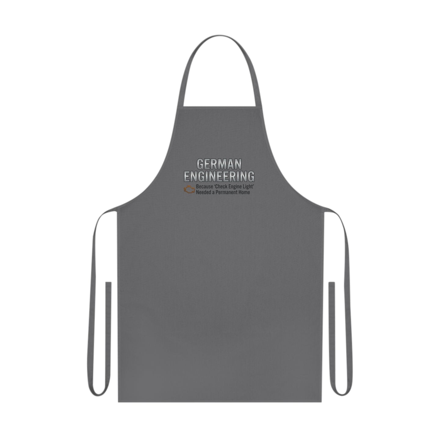 German Engineering Check Engine Light Apron Gift for Car Dad