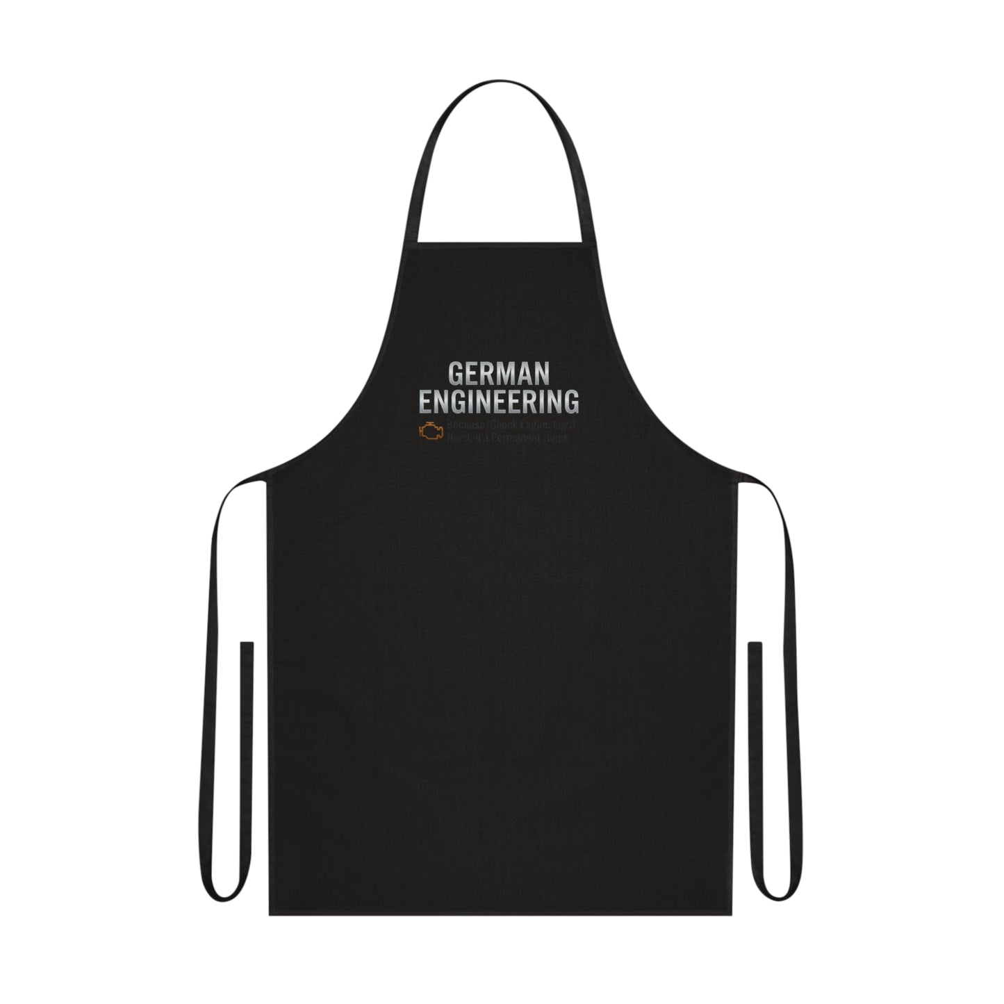 German Engineering Check Engine Light Apron Gift for Car Dad