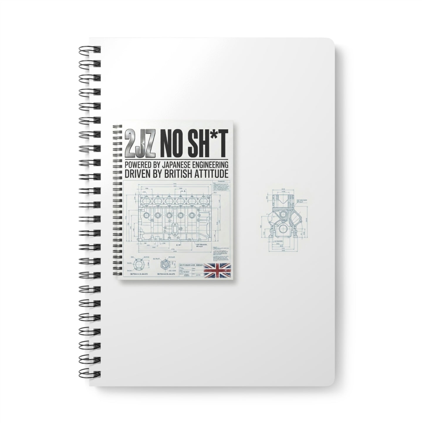2JZ No Sh*t Japanese Engineering Notebook | JDM Tuner Gift