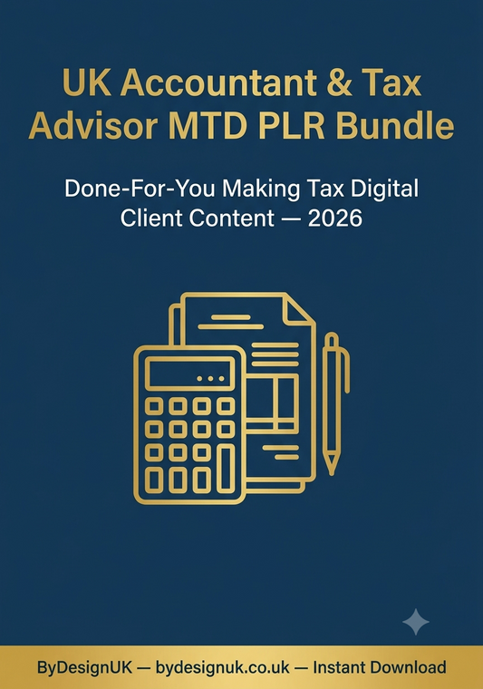 UK accountants, tax advisors, bookkeepers needing client-facing MTD 2026 content fast