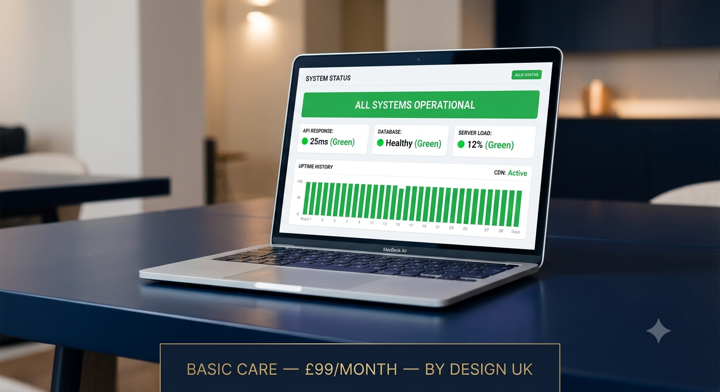 Basic Care — £99/month │ UK Based Developer │ By Design UK