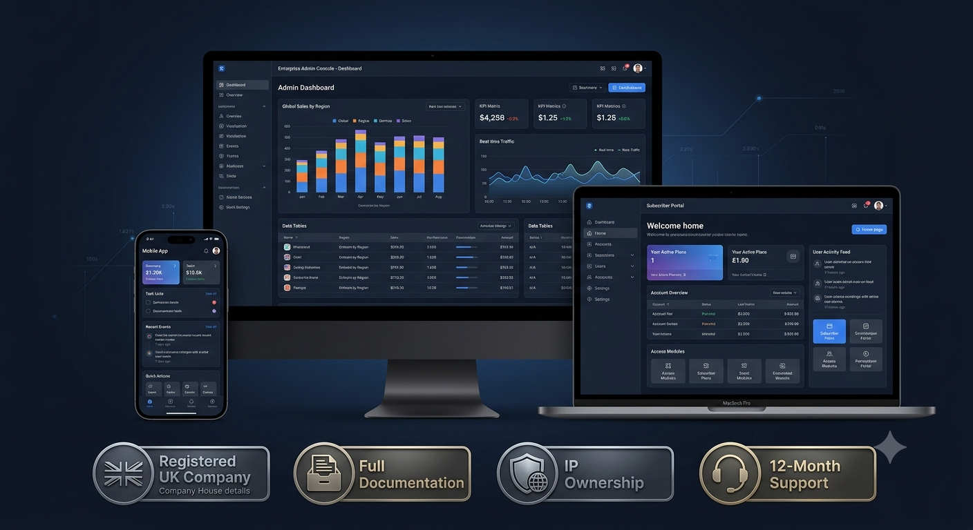 Enterprise SaaS Build — £74,999 Fixed Price │ Registered UK Company │ See Our Work at tackly.co.uk